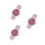 3Ud Niños Transparente Rosa Silicona Glitter Resistente Y Cómodo 4