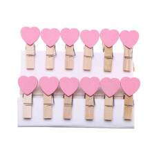 300Stk Rosa Mini Holzklammern Foto Clips Memo Clips Für Geschenke