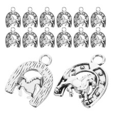 80Stk Western Legierung Charms Hufeisen Für Und Armbänder