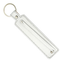 14 Colors Men PU Leather Keychain Casual Unisex Business-Silver