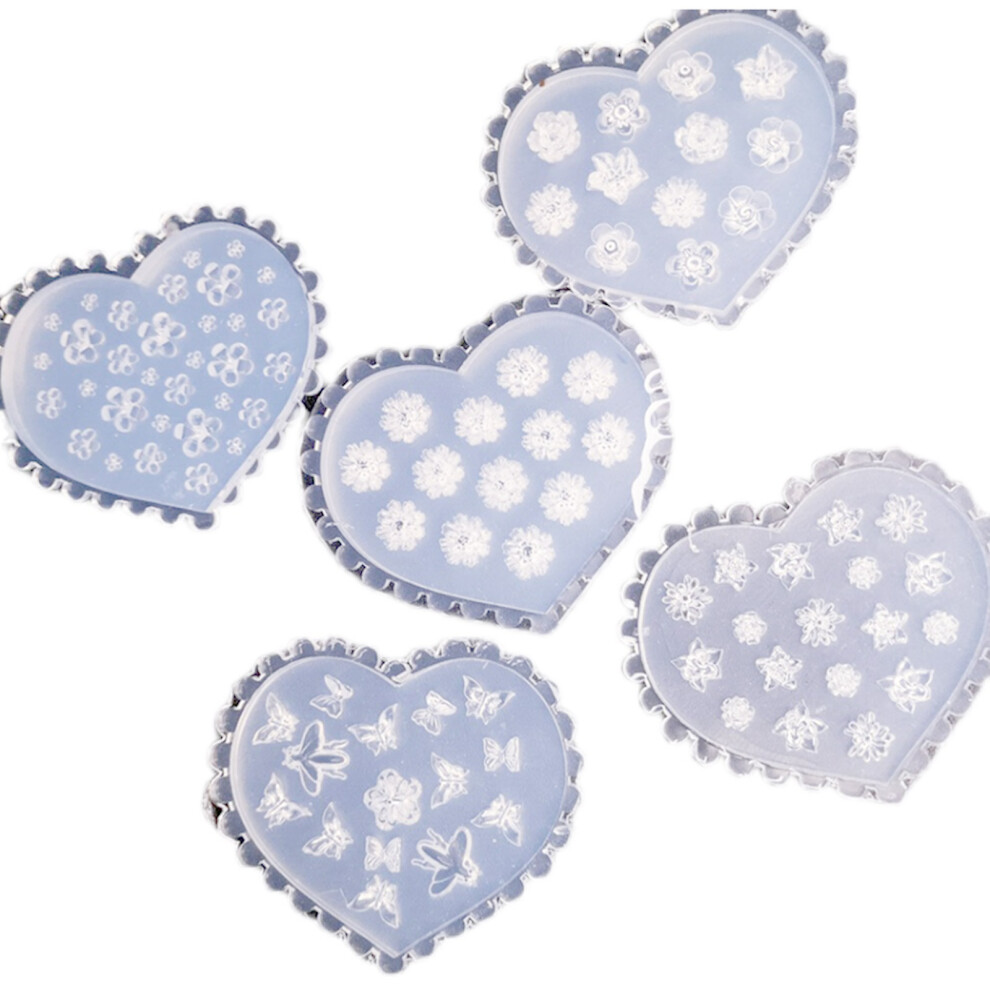 3D Nail Art Mold Silicone Flower Nail Art Decortive Mold Nail