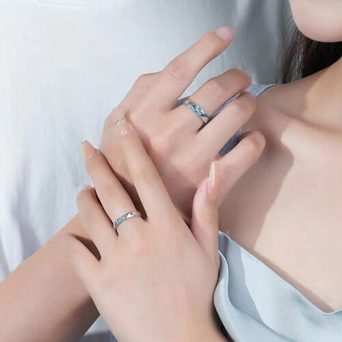 Women Men Romance Finger Ring Adjustable Open Student-Ladies 1
