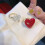 Acryl open ring cartoon hart/beer ring statement-stijl 1 4