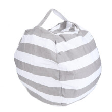 Kids' Toy Organizer Bean Bag Chair Cover, Stuffed Animal Storage with Cotton Canvas, Extra Large Capacity for Multipurpose Seating