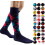 Moisture Wicking Socks With Compression Technology, Circulatory Knit Pattern Knee High Design For Active Wear, Improves Circulation And Reduces 1
