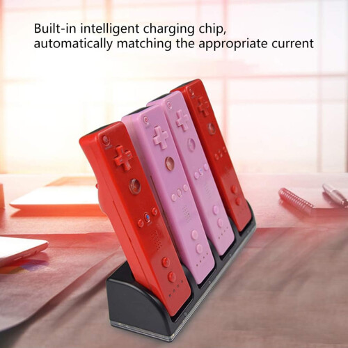 Multi-Controller Charging Dock, Designed for Wii with Stable Charging Performance and Rechargeable Batteries 1