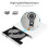 Εξωτερική συσκευή επανεγγραφής CD/DVD για Windows: Θύρα USB-C, Φορητός σχεδιασμός για 4
