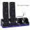 Multi-Controller Charging Dock, Designed for Wii with Stable Charging Performance and Rechargeable Batteries 3