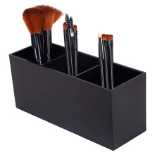 Porta trucchi professionale da appoggio per uso domestico, elegante cofanetto per cosmetici con 3 scomparti per rossetto, soluzione salvaspazio.