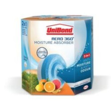 Unibond Aero 360º Moisture Absorber Citrus Refills - Pack of 2
