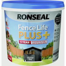 Ronseal RSLFLPPCG5L Fence Life Plus, Charcoal Grey, 5 Litre