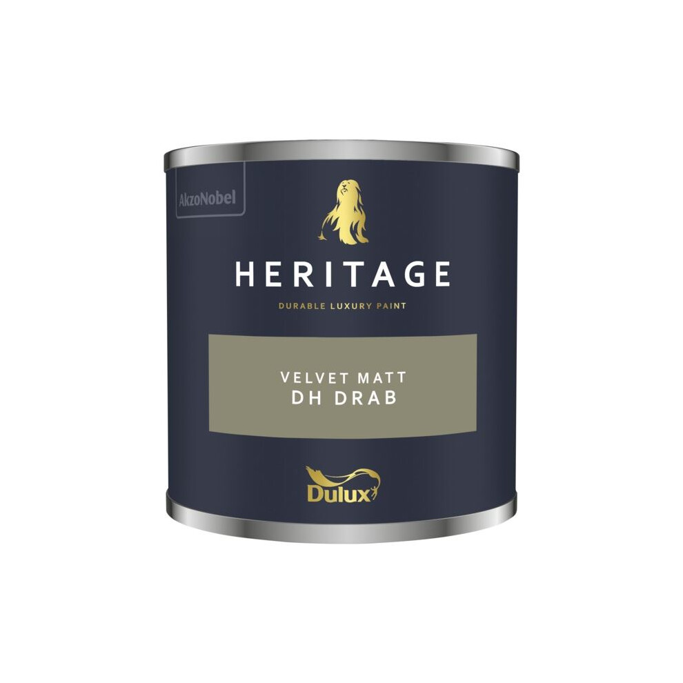 (Dh Drab) Dulux Heritage Velvet Matt 125Ml Tester Pot 5010212653425