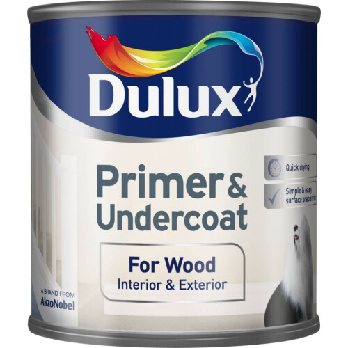 Dulux Dulux Quick Dry Wood Primer/ Undercoat 250ml