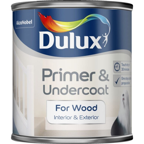 Dulux Dulux Quick Dry Wood Primer/ Undercoat 250ml 1