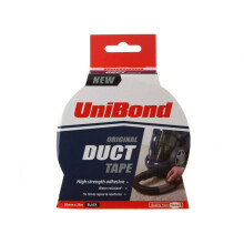 Unibond 1517009 Duct Tape Black 50mm x 25m