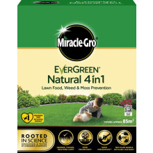 Miracle-Gro Evergreen Natural Lawn Grass Feed 4 In 1 85m2 (119982)