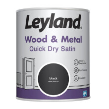 Wood & Metal Quick Dry Satin, Black, 750ml