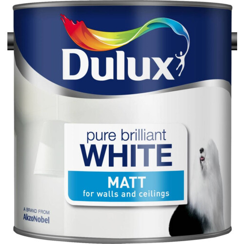 Dulux Dulux Matt Paint, 2.5 L - Pure Brilliant White