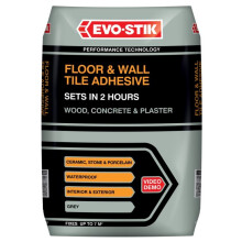 Evo-Stik 30811874 20 kg Floor and Wall Tile Adhesive - Grey