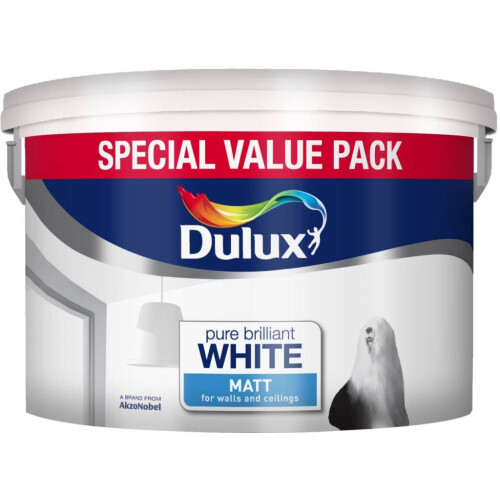 Dulux Dulux Matt Pure Brilliant White Special Value Pack 7L