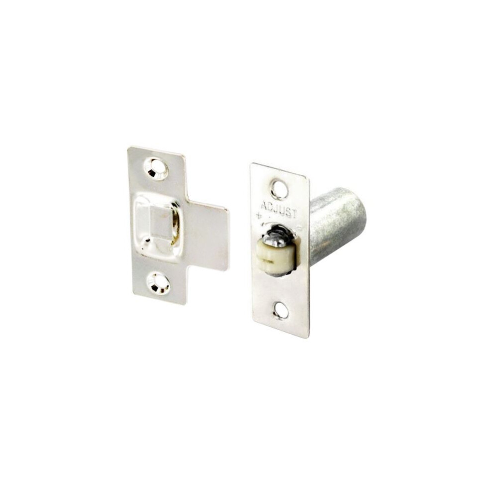 Nickel Plated Adjustable Roller Catch Door With Screws 5019923154221
