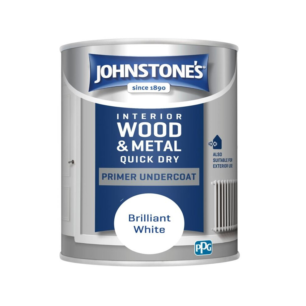 Johnstone's Paint Quick Dry Primer Undercoat 750Ml