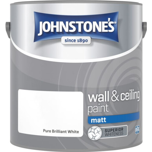 Johnstone's (2.5l) Johnstones Matt Emulsion - Brilliant White