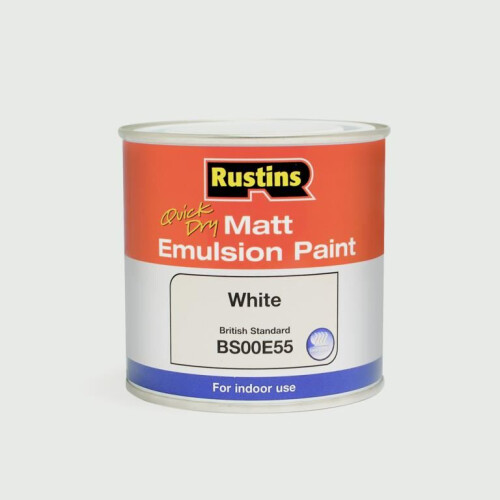 Rustins Rustins Matt Emulsion Paint - White 500ml