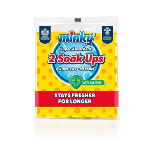 Minky Minky Anti-Bacterial Soak Ups 2pk