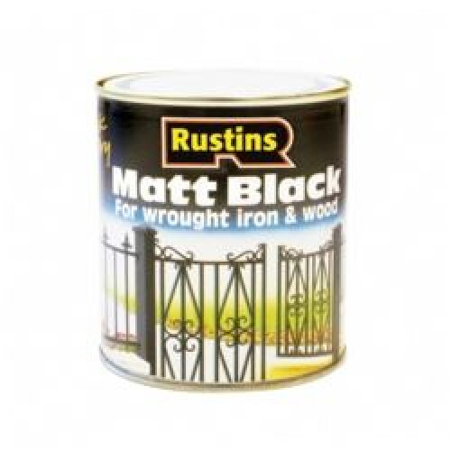 Rustins Rustins 1L Quick Dry Paint - Matt Black