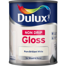 Dulux Non Drip Gloss Pure Brilliant White 750ml