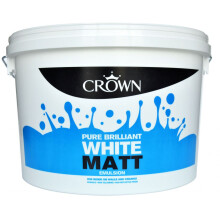 Crown 10L - Standard Matt Emulsion - Pure Brilliant White