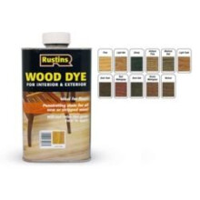 Rustins WDRM250 Wood Dye Red Mahogany 250ml