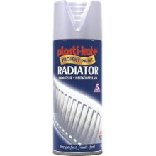 PlastiKote - Radiator Spray Paint - 400ml Satin Chrome