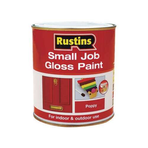 Rustins Rustins GPPOW250 Quick Dry Small Job Gloss Paint Poppy 250ml