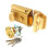Securit - Champagne Finish Nightlatch Brass Cylinder - Standard 1