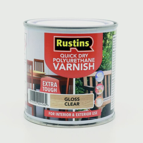 Rustins Rustins - Polyurethane Gloss Varnish 250ml - Clear - Gloss 1