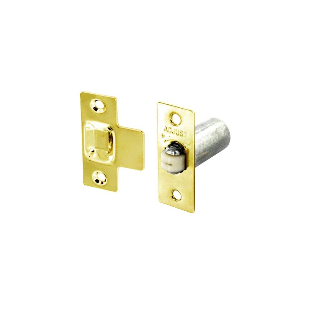 Brass Plated Adjustable Roller Catch Door With Screws 5019923154214