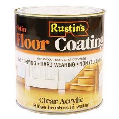 Rustins Rustins AFCS1000 Quick Dry Floor Varnish Satin 1 Litre