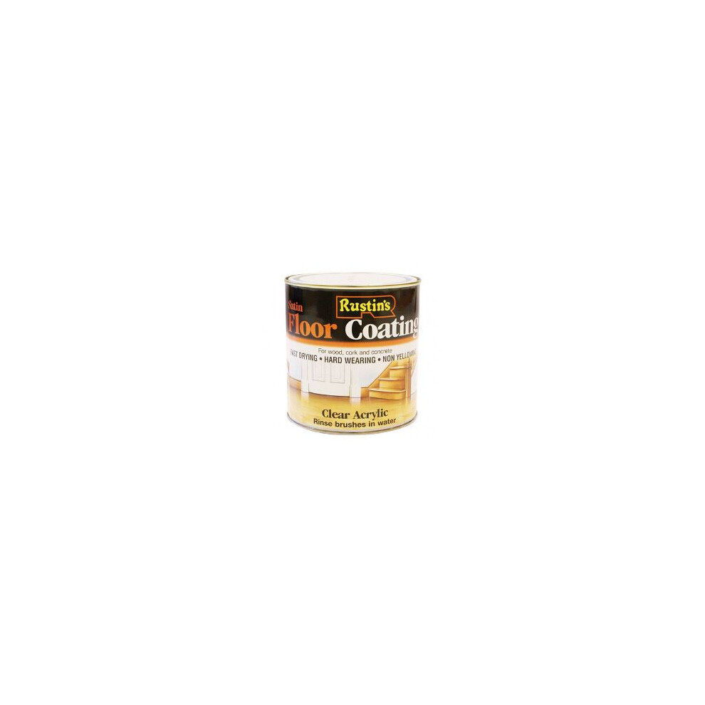 Rustins AFCS1000 Quick Dry Floor Varnish Satin 1 Litre