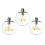 Premier LED Hanging Slogan Floating Light Bulb Bauble Battery Operated (Picked at Random) 1