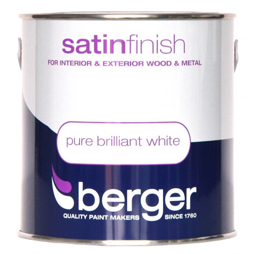 Berger - Satin Finish 2.5L - Pure Brilliant White