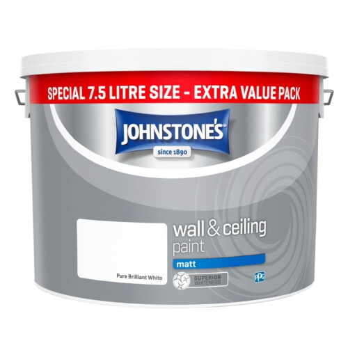 Johnstone's Johnstone's - Wall & Ceiling Matt 7.5L - Brilliant White 2