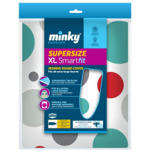 Minky Supersize Smart Fit Ironing Board Cover - Multi-Colour, Extra Large