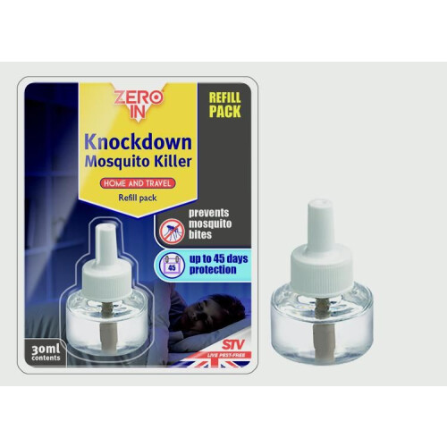 Zero In Mosquito Killer Refill, Transparent (Refill for ZER740 Knockdown Mosquito Killer)
