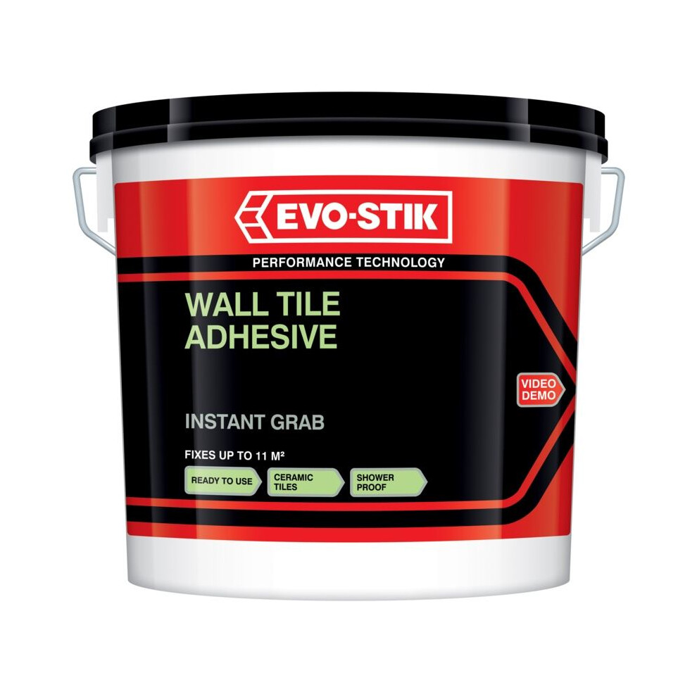 Evo-Stik 30811581 Instant Grab Wall Tile Adhesive 1 Litre