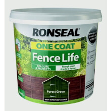 Ronseal One Coat Shed & Fence Protection Forest Green 5 Litre