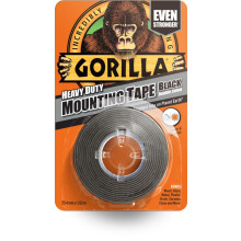 GORILLA GLUE 3044201 1.5 m Heavy Duty Mounting Tape - Black