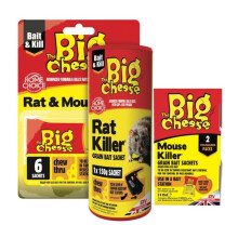 The Big Cheese Rat & Mouse Killer Grain Bait Sachets 6 X 25g (Pack of 6)