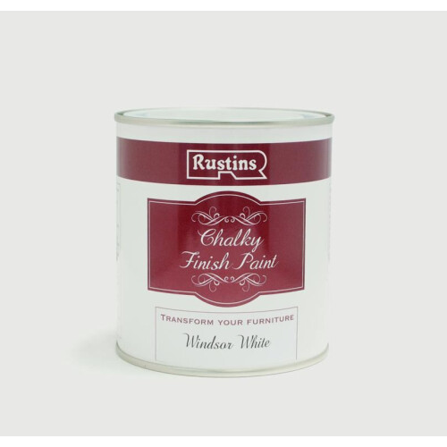 Rustins Rustins CHAPW250 Chalky Finish Paint Windsor White 250ml, 250 ml